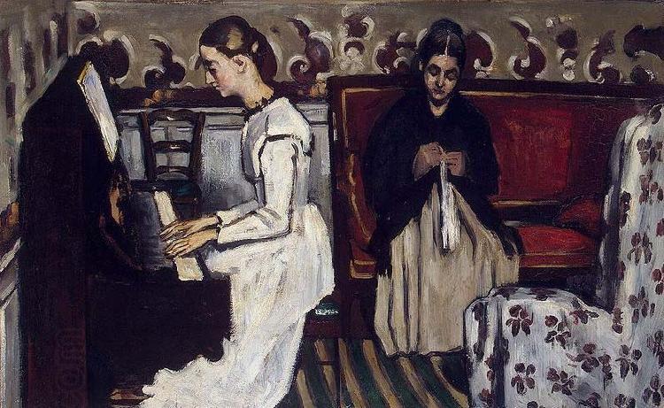 Paul Cezanne Madchen am Klavier China oil painting art